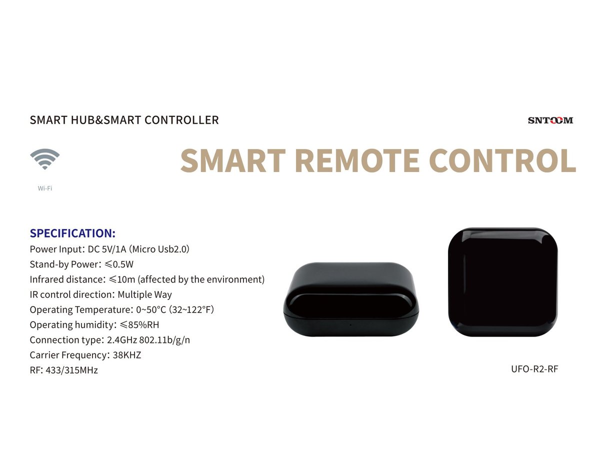Smart IR Remote Universal WiFi+RF433