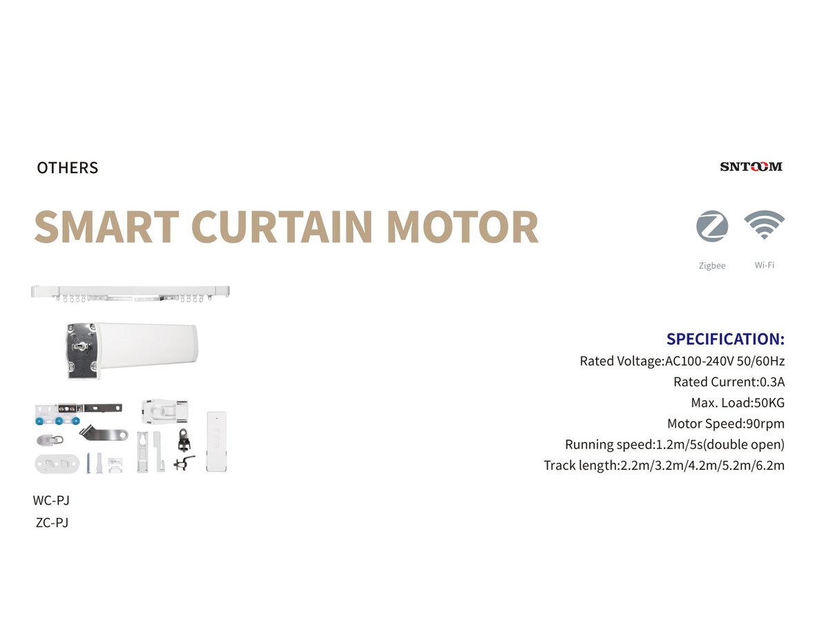 Smart Curtain Motor 1.35Nm WiFi