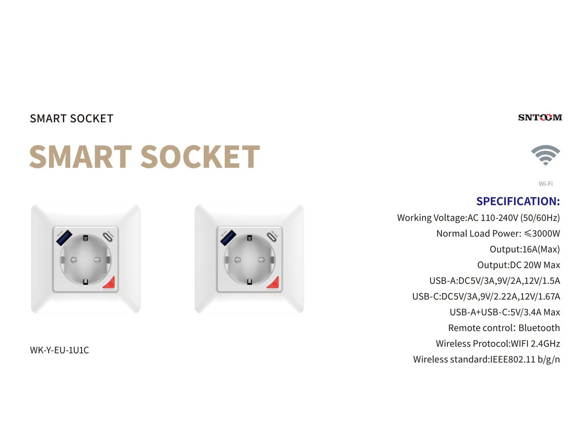 Smart Fast Charge Socket USB-C PD