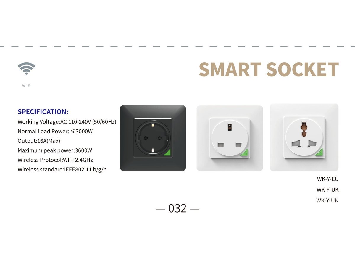 Smart Wall Socket UK 13A w/ USB-C