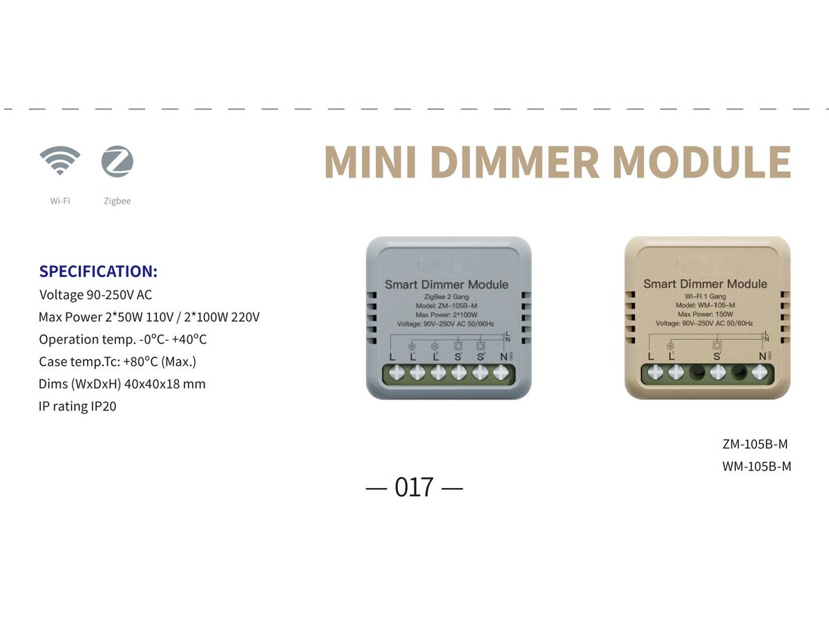 Smart Switch Module Bluetooth/WiFi 10A