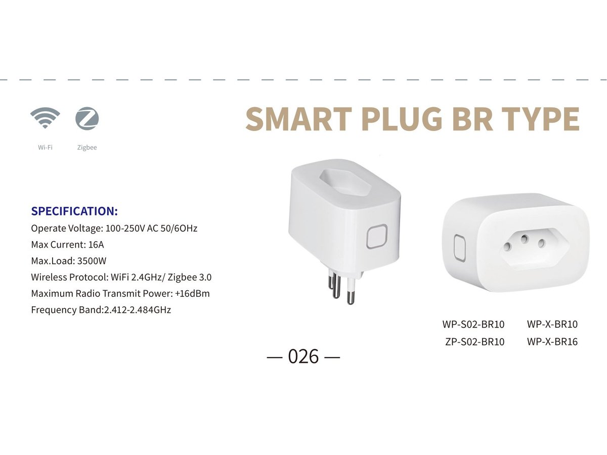 Smart Plug Brazil 10A/16A