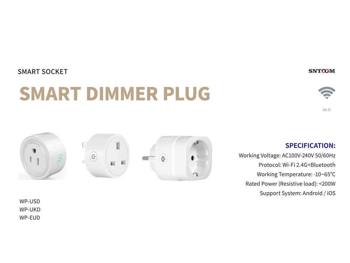 Smart Dimmer Plug US/EU/UK