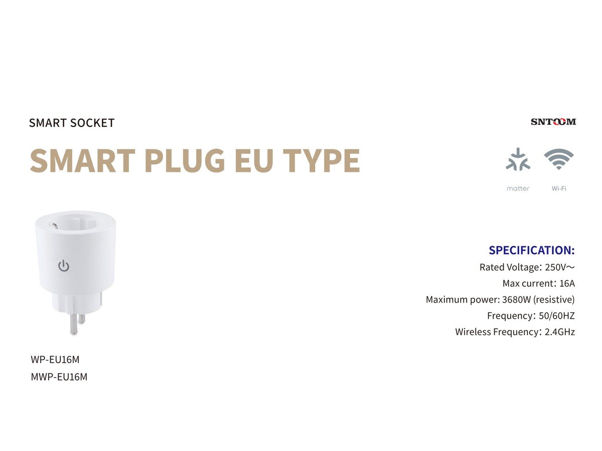 Smart Plug UK 15A Compact
