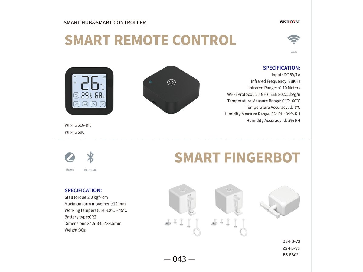 Smart IR Thermostat Remote Temp/Humidity