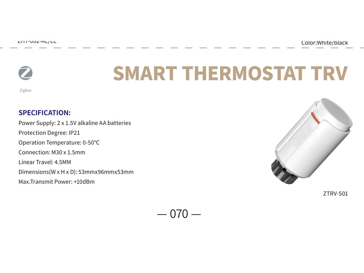 Smart RF Thermostat with Receiver