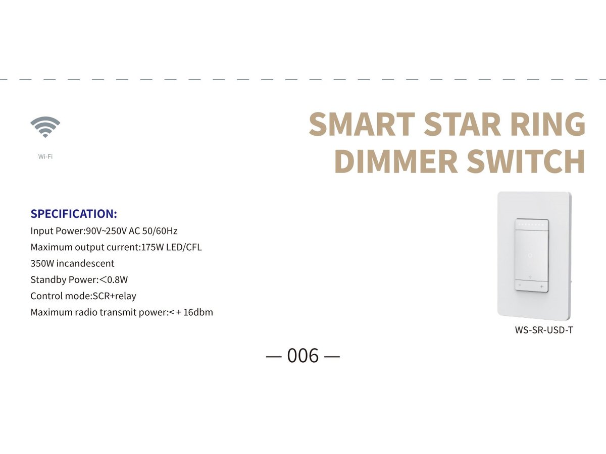 Smart Star Ring Dimmer Switch US