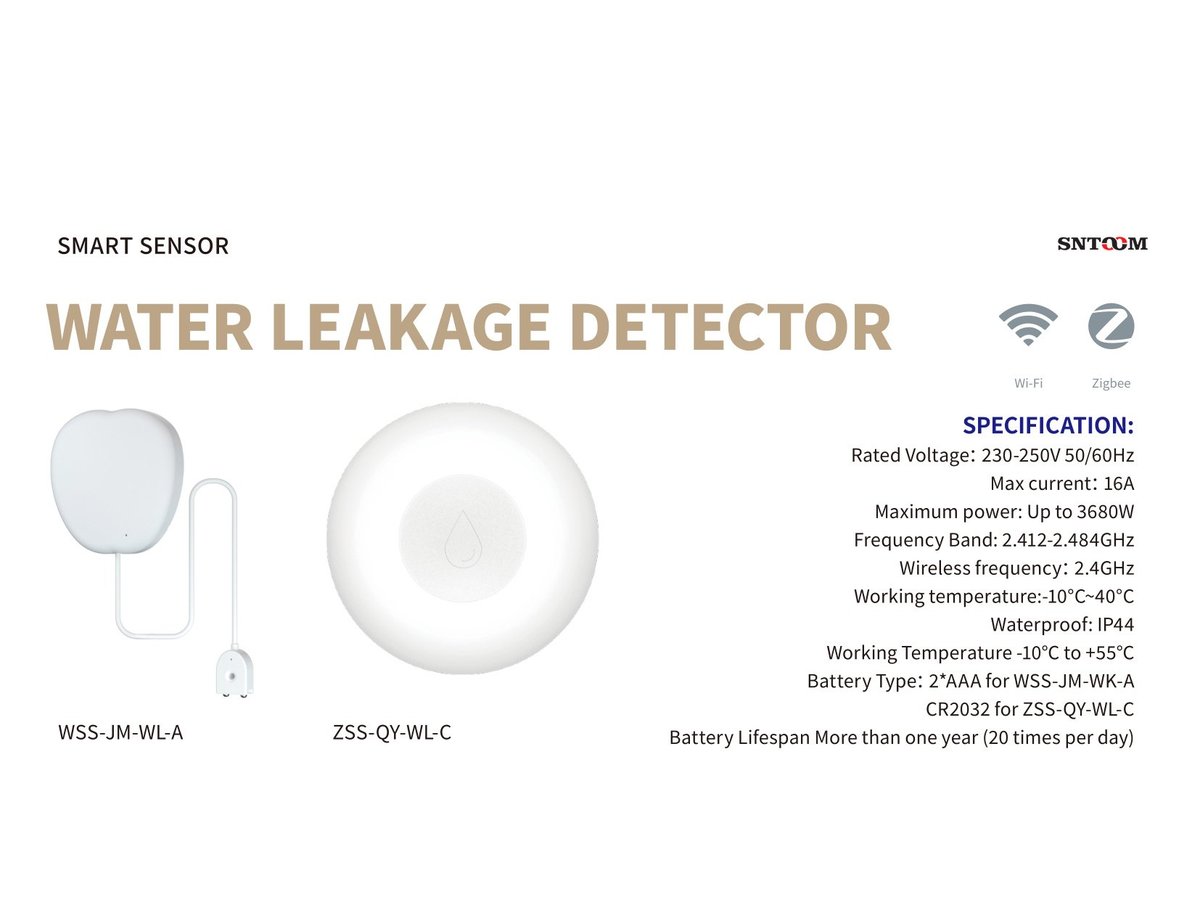 Smart Water Leak Detector AAA