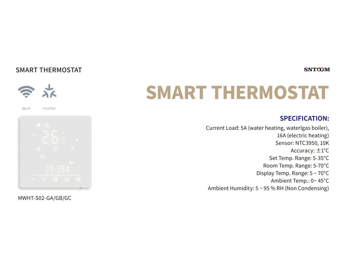 Smart Thermostat Electric Floor Heating Zigbee