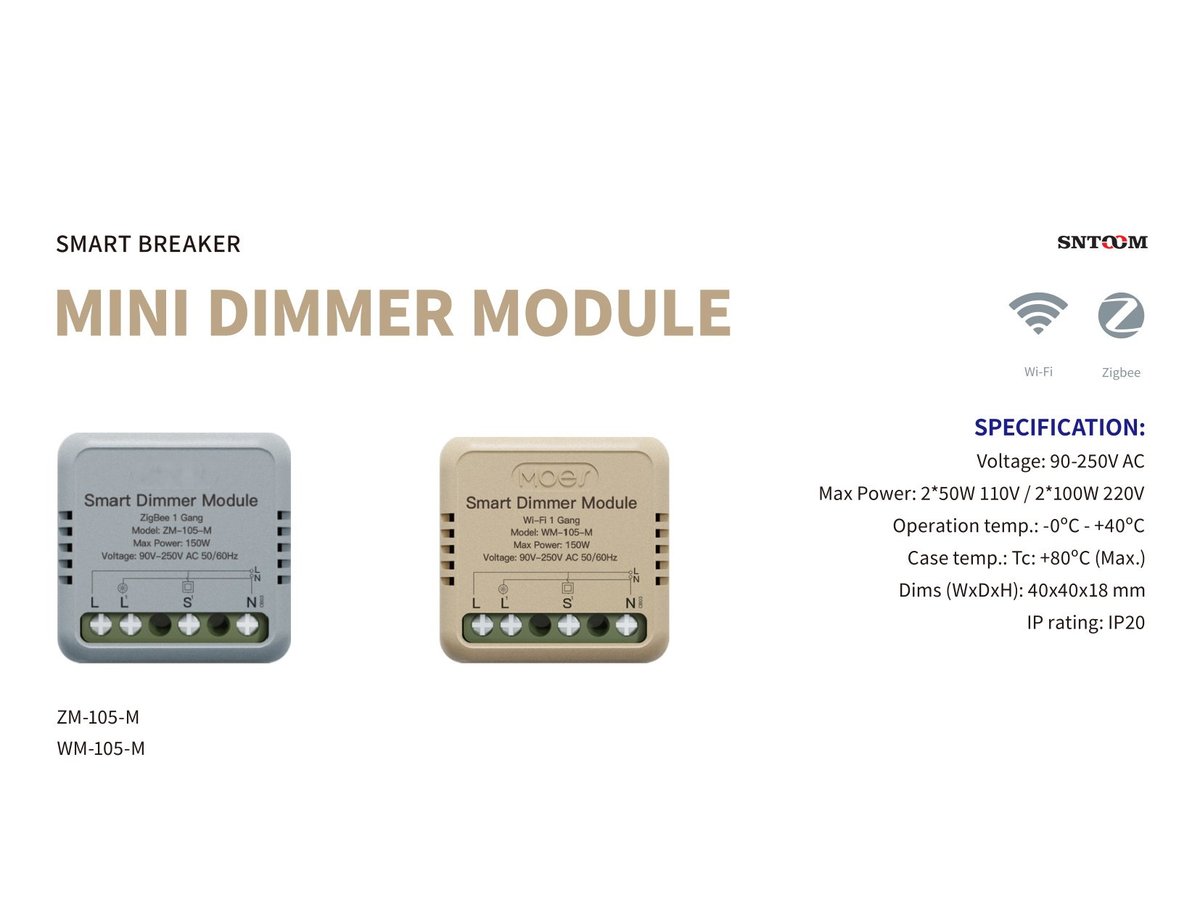 Smart Mini Dimmer Module Zigbee