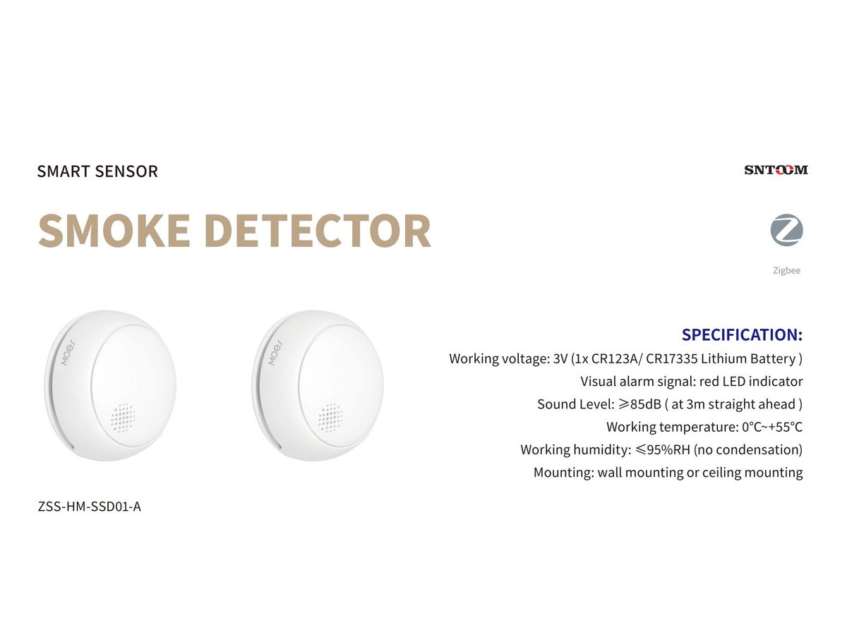 Smart Smoke Detector Alarm 85dB