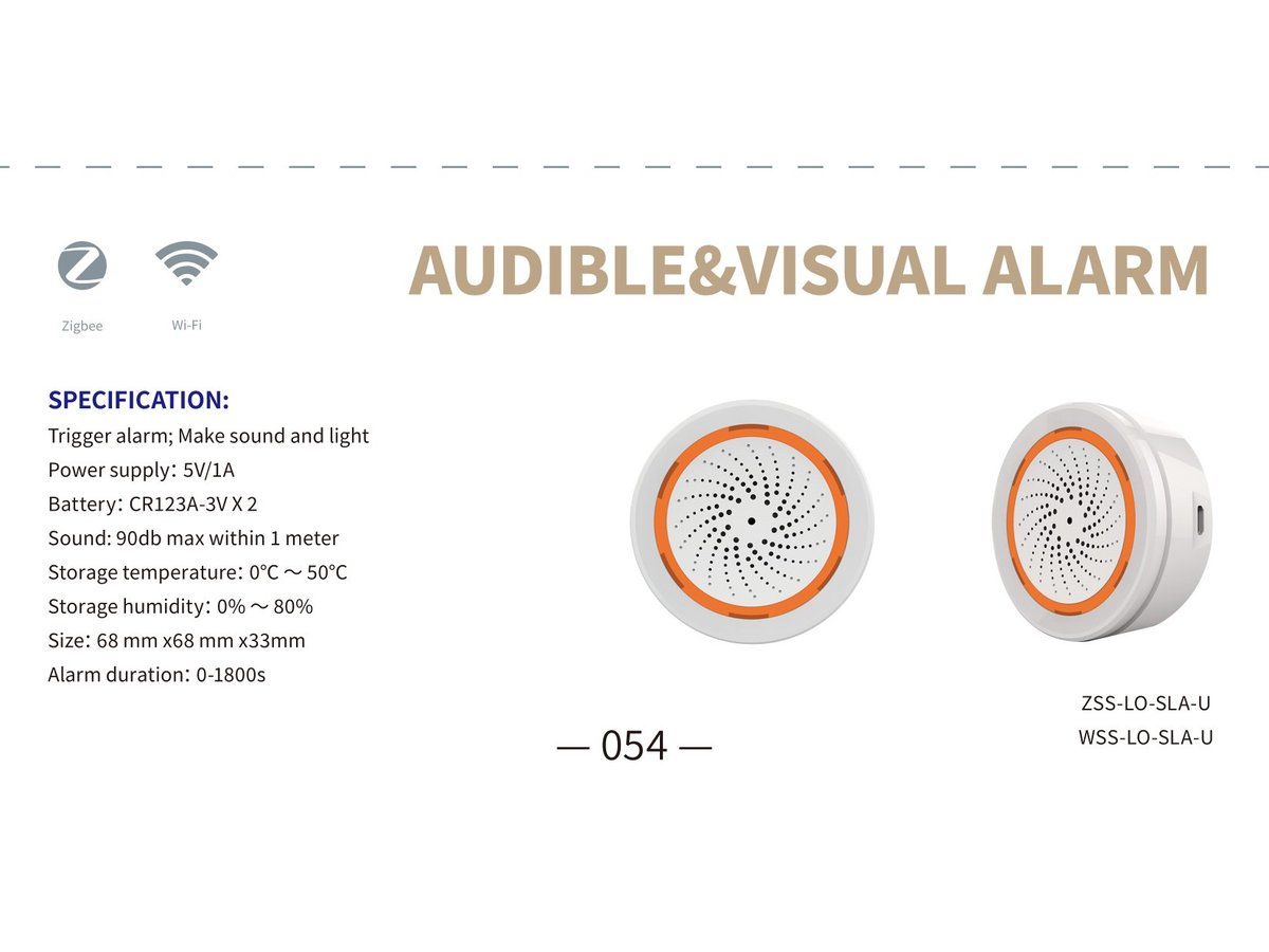 Smart Audible & Visual Alarm Siren