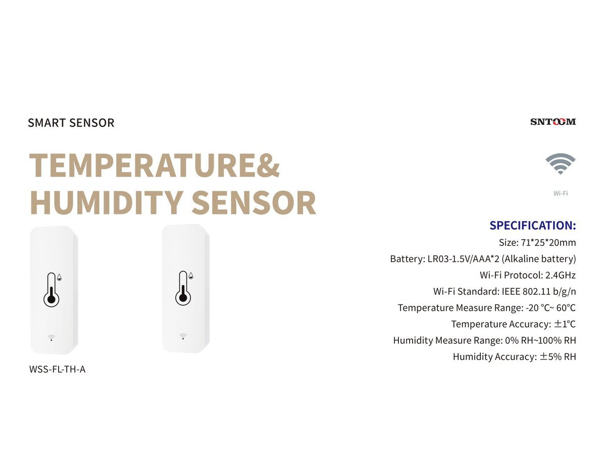 Smart Temperature & Humidity Sensor CR2032