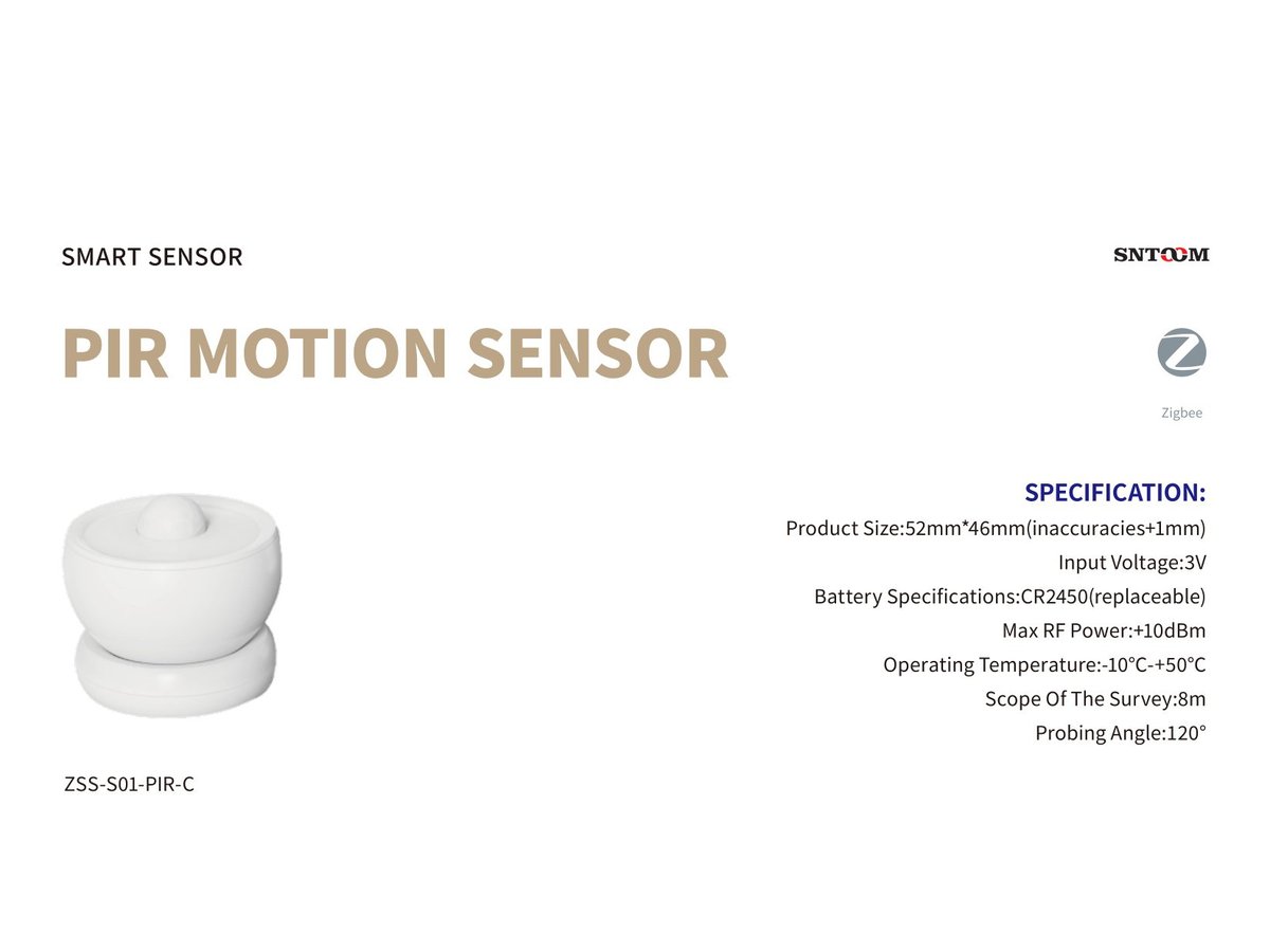 Smart Vibration Sensor Zigbee AAA Mount