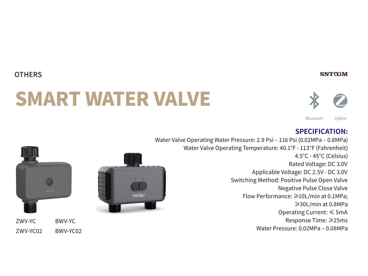 Smart Water Valve WiFi DN20 IP65